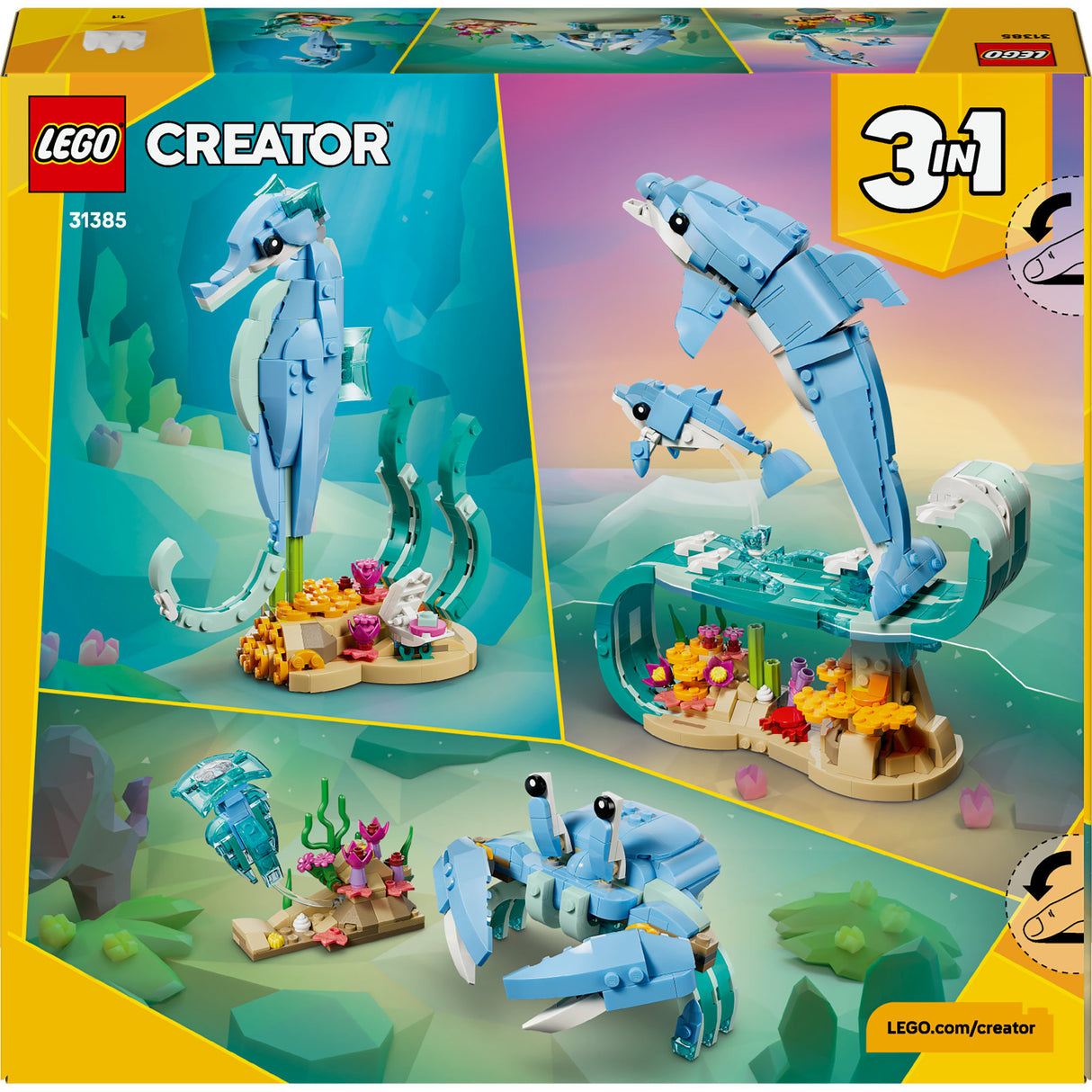 Lego Creator 31385 Meerestiere, wunderschöne Delfine