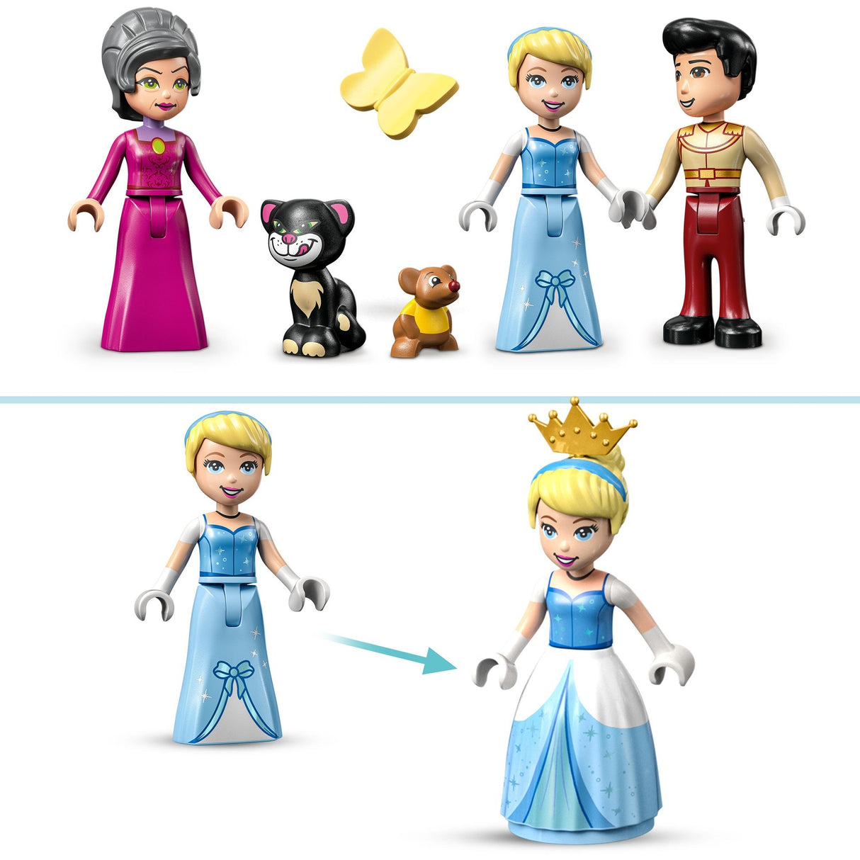 Lego Lego Prinzessin 43206 Das Schloss von Aschenputtel und der Prinz