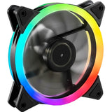 Sharkoon Shark Blades RGB-Gehäuselüfter (schwarz, 120 x 120 x 25 mm)