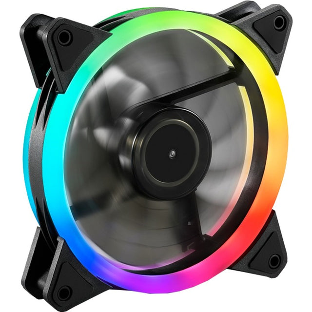 Sharkoon Shark Blades RGB-Gehäuselüfter (schwarz, 120 x 120 x 25 mm)