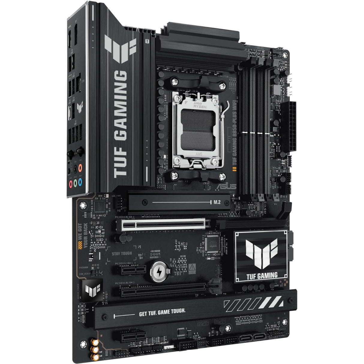 Asus tuf gaming b850-plus wifi socket am5 moederbord (raid, 2.5gb-lan, wi-fi 7, bt, sound, atx)