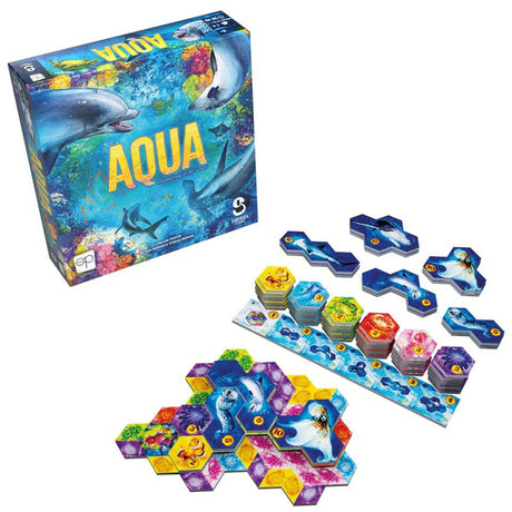 Ty European Player Network Aqua: Biodiversi in the Oceans Brettspiel (englisch, 1 – 4 Spieler, 30 – 45 Minuten, ab 8 Jahren)
