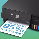 Epson ecotank et-2922 all-in-one inkjetprinter (zwart, scannen, kopiëren, wi-fi, inclusief tot 3 jaar inkt, c11cl63416)