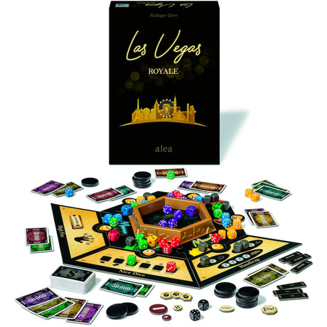 Ravensburger Las Vegas Royale Würfelspiel (englisch, 2 – 5 Spieler, 45 – 60 Minuten, ab 8 Jahren)
