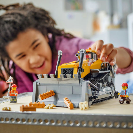 Lego® City Gelber Bulldozer, Baustellenfahrzeug – 60466