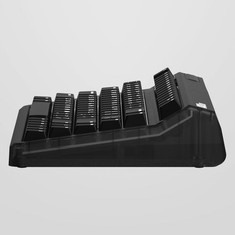 Iqunix OG80 Dark Side kabellose mechanische Tastatur (Schwarz, US-Layout (QWERTY), Gateron-Braun, 80 % (TKL), RGB-LEDs, Hot-Swap-fähig, PBT, 2,4 GHz | Bluetooth 5.1 | USB-C)