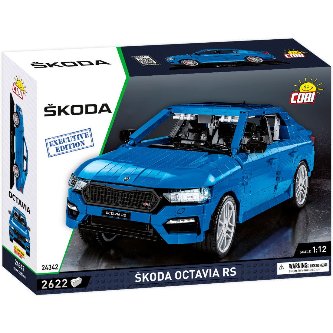 Cobi skoda octavia rs - executive edition constructiespeelgoed (schaal 1:12)