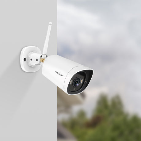 Foscam G4C, 2K Starlight WiFi-Überwachungskamera für den Außenbereich (weiß)