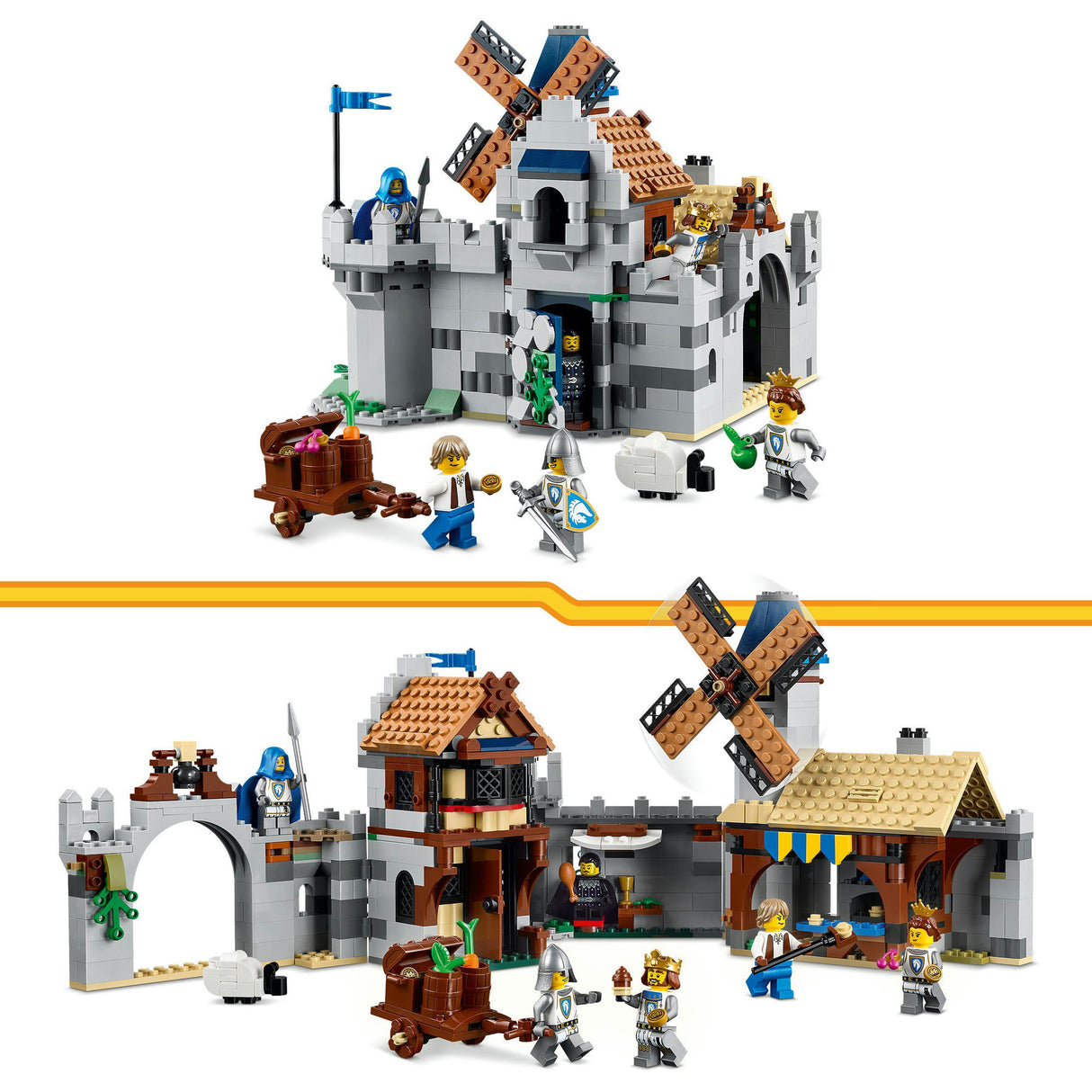Lego® creator 3in1 medieval castle with knights on horseback - 31168