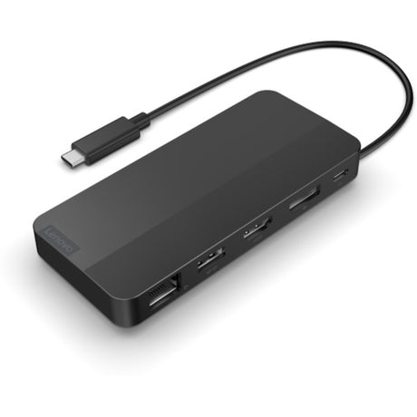 Lenovo USB-C Reisedock für 2 Bildschirme (mit Adapter) Dockingstation (schwarz)