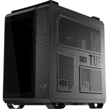 Asus tuf gaming gt502 horizon argb midi tower behuizing (zwart | 3x usb-a | 1x usb-c | tempered glass)