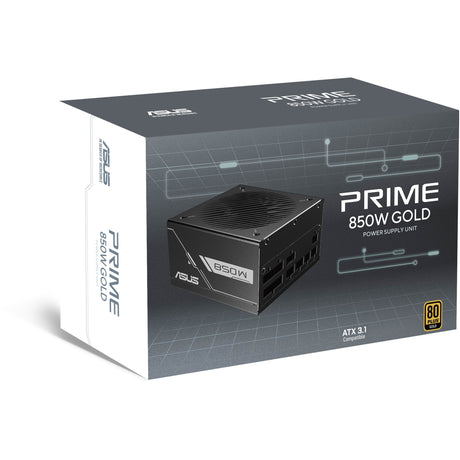 Asus Prime Gold Black Edition modulares 850-Watt-Netzteil (schwarz, 1x 12V-2x6, 3x PCIe)