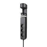 Neomounts ds22-840bl6 Tischsteckdose mit Klemme, 1,4 m, Innenbereich, Typ F, Kunststoff, schwarz, Stromversorgung