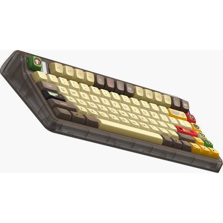 Iqunix OG80 Happy Ape kabellose mechanische Tastatur (schwarz, US-Layout (QWERTY), Iqunix Moonstone Turbo, 80 % (TKL), RGB-LEDs, Hot-Swap-fähig, PBT, 2,4 GHz | Bluetooth 5.1 | USB-C)