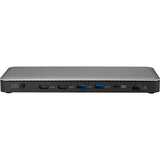 Kensington SD5760t Dockingstation (Silber Schwarz, Thunderbolt 4, USB-C, USB-A, HDMI, PD)