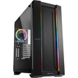Sharkoon Elite Shark ca200m Big-Tower-Gehäuse (schwarz | 4x USB-A | gehärtetes Glas)