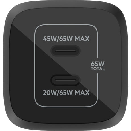 Belkin Boostcharge Pro 2-poort USB-C GaN-Wandlader mit P.