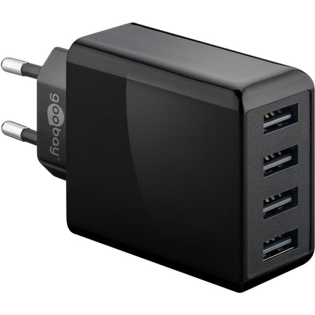 Goobay 4-fach USB-Ladegerät (30 W) (schwarz)