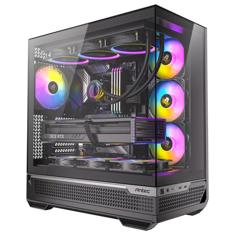 Antec c7 argb Midi-Tower-Gehäuse (schwarz | 2x USB-A | 1x USB-C | gehärtetes Glas)