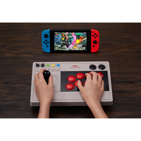 8bitdo Arcade-Stick-Gamepad (grau)