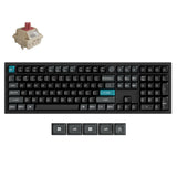 Keychron q6 ultra-m1 8k wireless custom mechanical keyboard (zwart, us lay-out (qwerty), silk pom red, 100%, rgb, hot swap, 8k, 2.4 ghz bluetooth 5.2 usb-c)