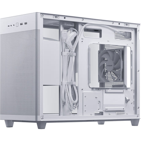 Asus Prime AP201 Midi-Tower-Gehäuse (weiß | 2x USB-A | 1x USB-C | gehärtetes Glas)