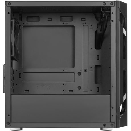 Silverstone sst-fah1mb-g Midi-Tower-Gehäuse (schwarz | 3x USB-A | gehärtetes Glas)