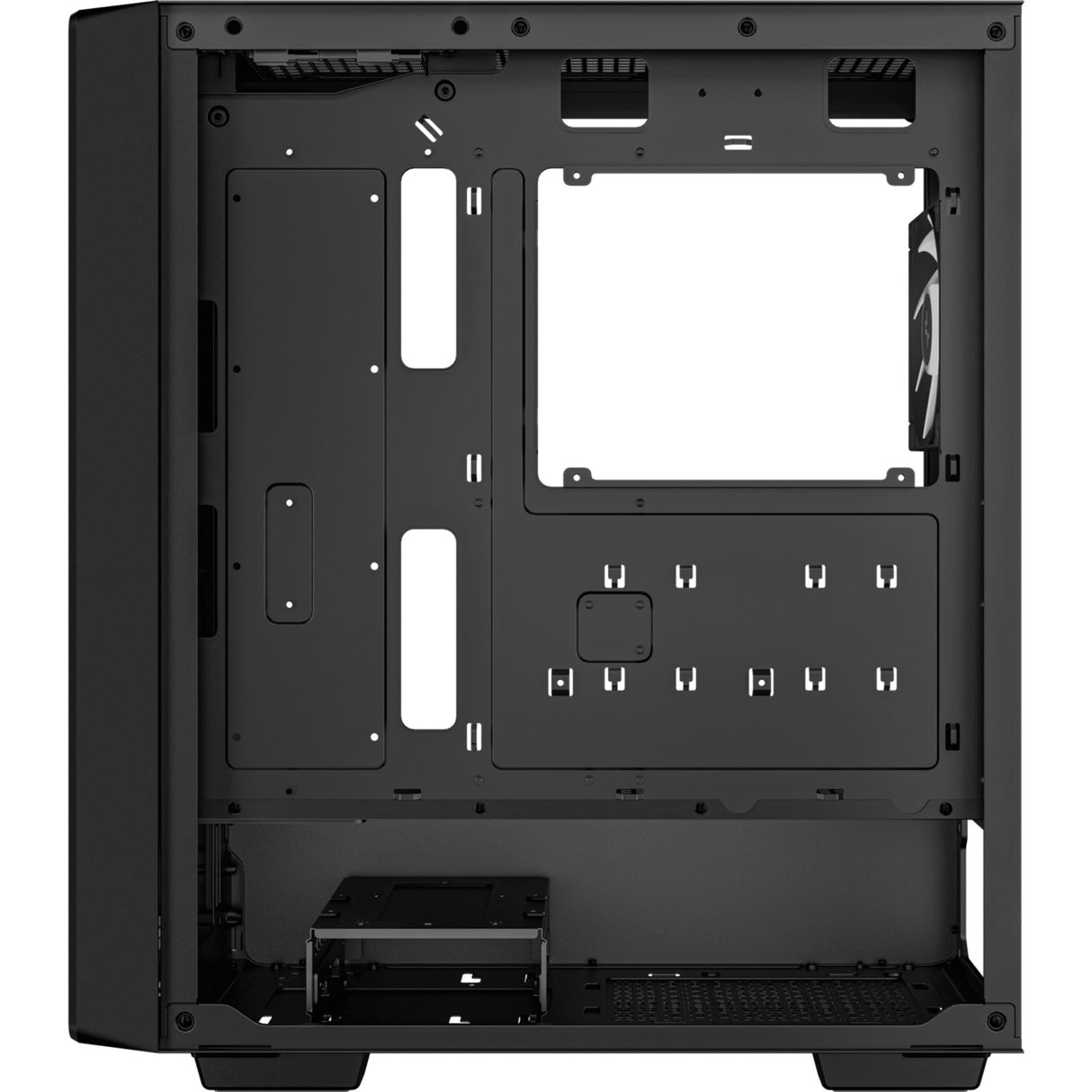 Deepcool cc560 v2 Midi-Tower-Gehäuse (schwarz | 2x USB-A | gehärtetes Glas)