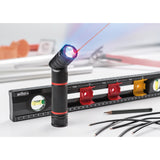 Wiha Taschenlampe mit LED, Laser und UV-Licht (schwarz rot)