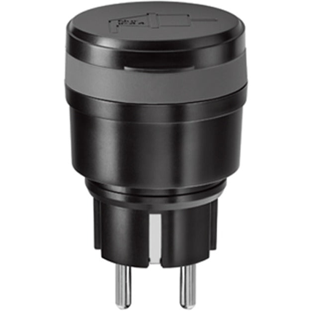 Click-on-Click-off AGC-3500 kompakter Outdoor-Stecker, schwarz