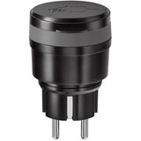 Click-on-Click-off AGC-3500 kompakter Outdoor-Stecker, schwarz
