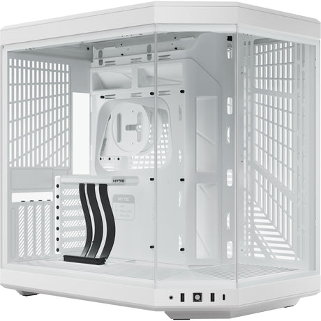 Hyte y70 Midi-Tower-Gehäuse (weiß | 2x USB-A | 1x USB-C | gehärtetes Glas)