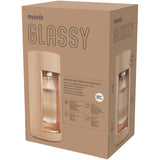 Mysoda glassy latte bruiswatertoestel (beige, excl. co2-gascilinder - met glazen fles)