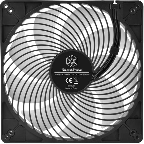 Silverstone Air Penetrator 184i ArGB Gehäuselüfter (schwarz, 180 x 180 x 32 mm, PWM)