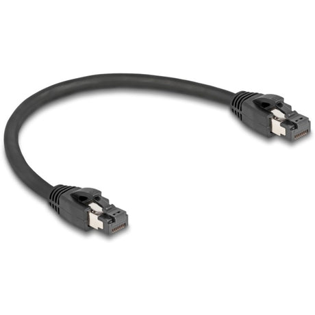 Delock Netzwerkkabel S FTP, RJ-45 mit Cat.8.1 (schwarz, 0,25 Meter)