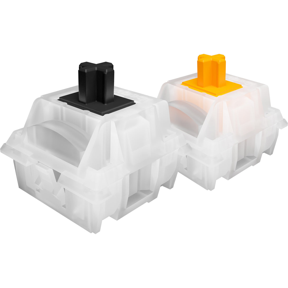 Ruhig sein! Leicht montierte Silent Linear RGB mechanische Gaming-Tastatur (schwarz, US-Layout (QWERTY), Silent Linear, 100 %, ArGB, PBT Double-Shot-Tastenkappen)