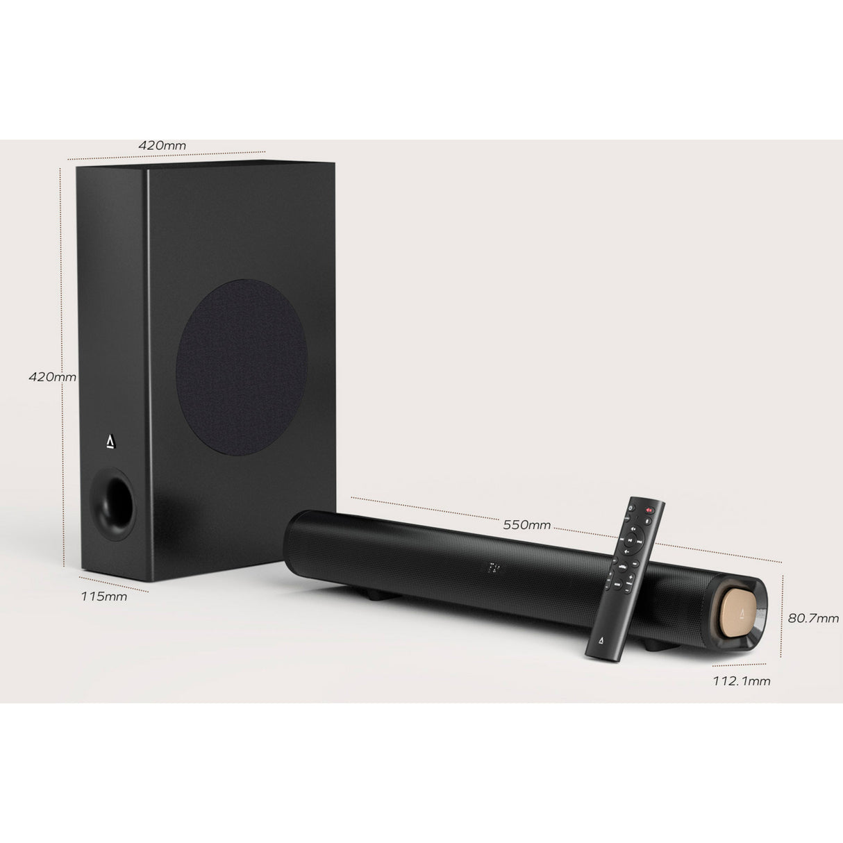 Creative Stage Pro Soundbar (schwarz, HDMI 2.0, Bluetooth, USB-Audio)