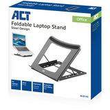 Act Connectivity Laptopständer, klappbar, 5-fach höhenverstellbar (schwarz)