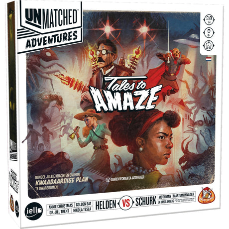 White Goblin Games unvergleichliche Abenteuer: Geschichten zum Erstaunen, Brettspiel (Niederländisch, 1 – 4 Spieler, 20 Minuten, ab 10 Jahren)