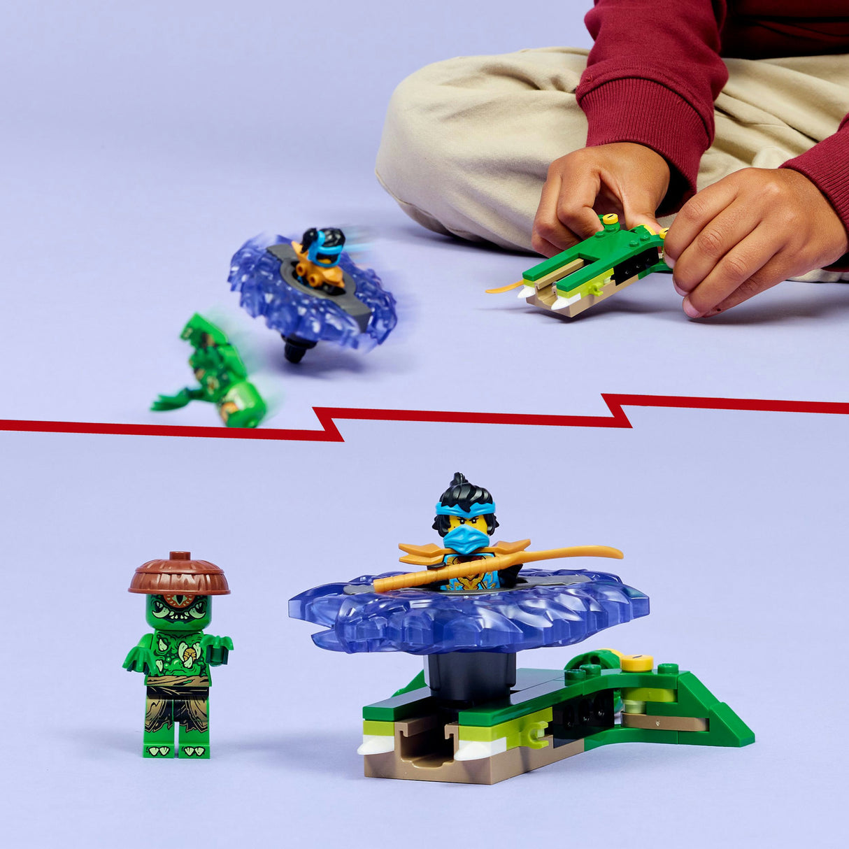 Lego Ninjago 71849 Nya vs. Elementar-Monster-Spinner