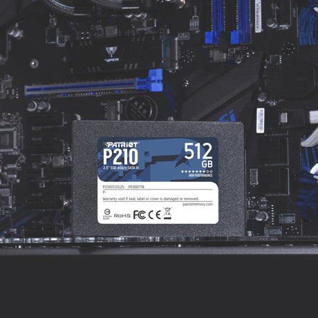Patriot p210, 512 GB SSD (schwarz, p210s512g25, SATA III)
