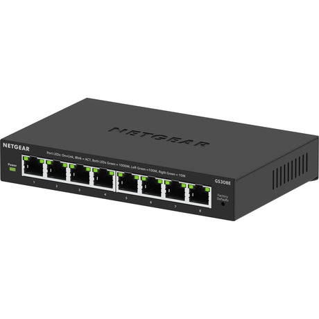Netgear 8-Port Gigabit Ethernet Plus Switch (GS308EV4) (Schwarz)