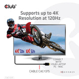 Club 3D ultra high speed HDMI 2.1 certified cable male-male (black, 5 meters, 4K 120Hz, 8K 60Hz, 48Gbps)