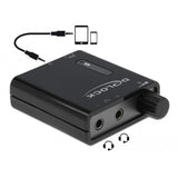 Delock tragbarer Stereo-Kopfhörerverstärker (schwarz)