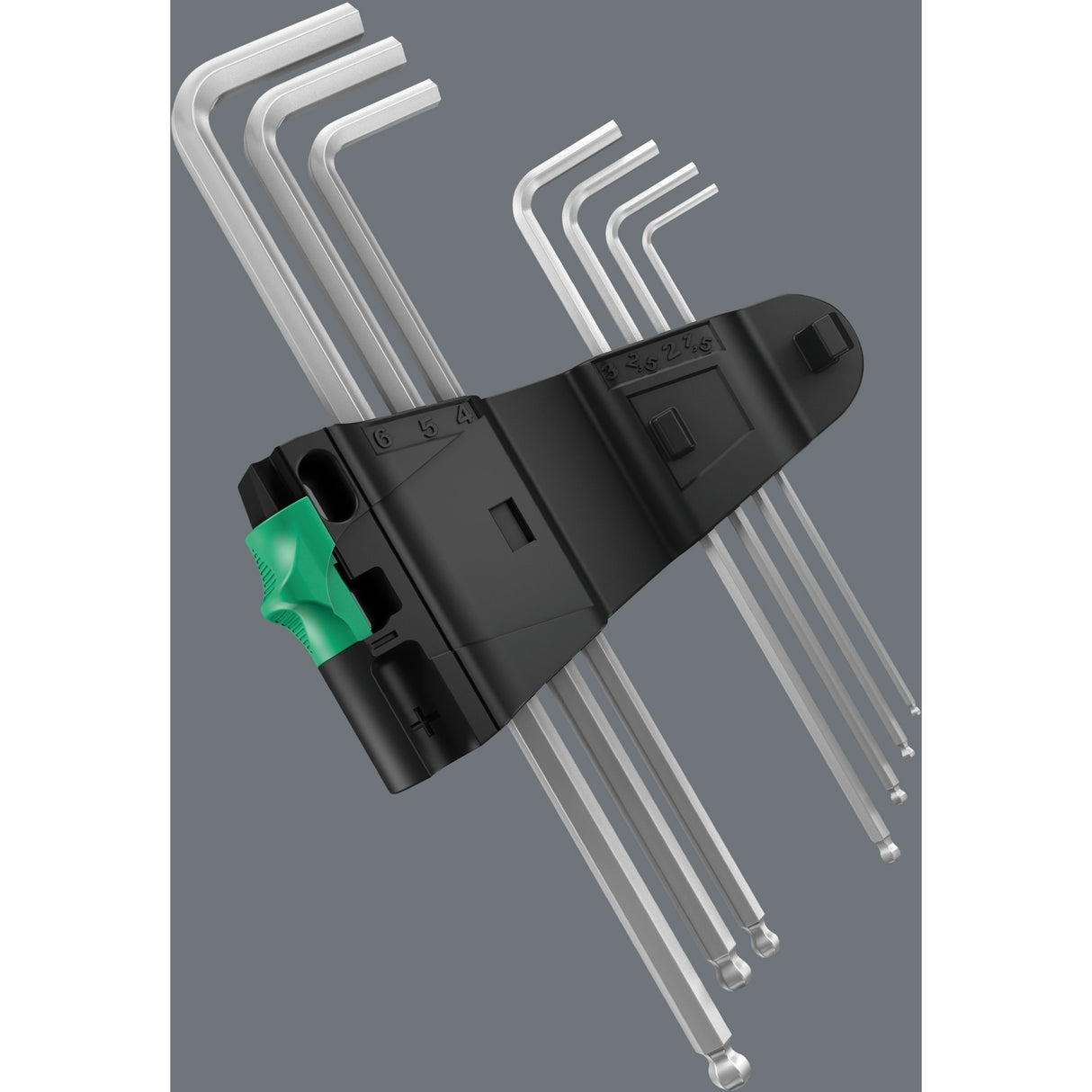 Wera Innensechskantschlüsselsatz 3950 9 Hex-Plus Edelstahl 1 (Edelstahl, 9-teilig, 1,5 mm bis 10 mm)