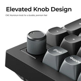 Keychron v5 ultra 8k wireless custom mechanical keyboard (zwart, us lay-out (qwerty), silk pom red, 96%, rgb, hot swap, 2.4 ghz | bluetooth 5.3 | usb-c)