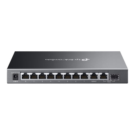 Tp-Link Omada ES210GMP 10-Port-Gigabit-Easy-Managed-Switch (schwarz, 8x PoE+, 1x Gigabit SFP)