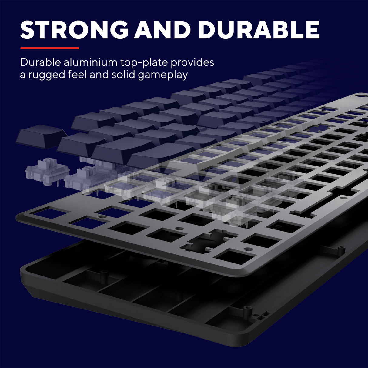 Trust GXT 866 Torix Hochwertige mechanische Gaming-Tastatur