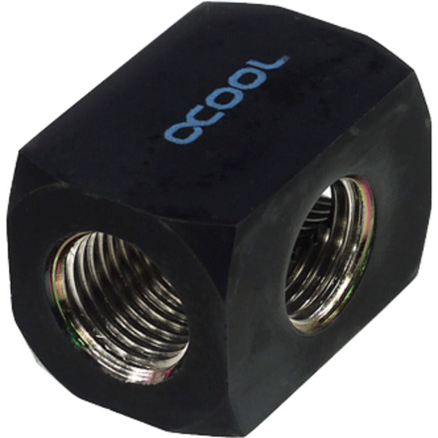 Alphacool HF-Anschlussklemme T-Stück T-Stück rund G1 4 (schwarz)