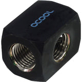 Alphacool HF-Anschlussklemme T-Stück T-Stück rund G1 4 (schwarz)